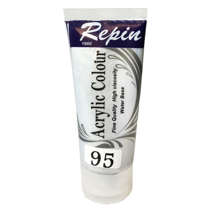 رنگ اکریلیک رپین کد 95 Silver حجم 75 میلی لیتر